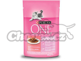 Purina ONE kaps. junior 85g losos/mrkev ve šťávě