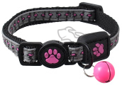 Obojek ACTIV CAT Reflective růžový XS