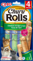 Churu Cat Rolls Chicken wraps Tuna cream 4x10g