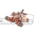 Hračka pes FRIENDS OLAF GIRAFFE S plyš černobílá Zolux