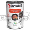 ONTARIO konz.cat hovězí, losos 400g