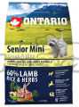 ONTARIO Senior Mini Lamb & Rice 2,25kg