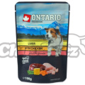 ONTARIO kaps.Dog játra s kuřecím ve vývaru 100g