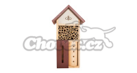 PetBuddy domeček se včelkou, hotel pro hmyz, 13 x 8.5 x 26 cm, borové dřevo