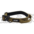 K9 taktický obojek pro psy s rukojetí, khaki, vel. XL